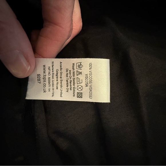 Kate Moss Top Shop Black and Blue Fringe Sleeveless Top - Picture 10 of 10